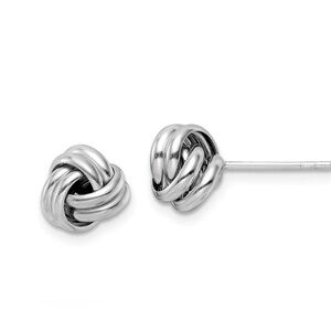 Sterling silver mini knot earrings